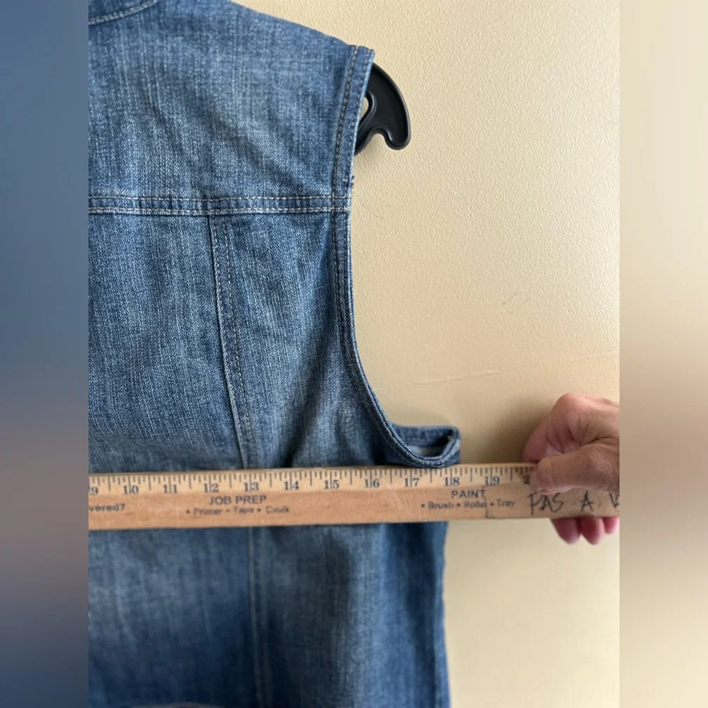 Cotton denim vest - Picture 11 of 11